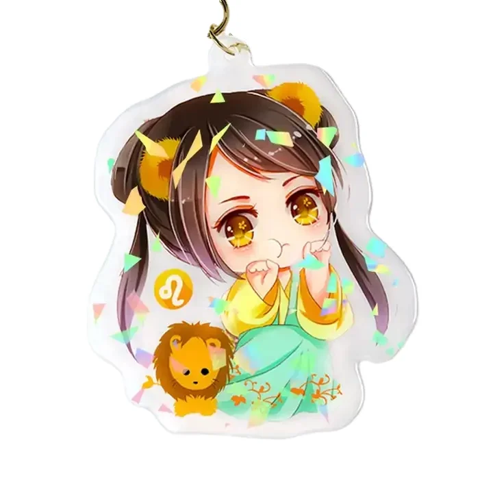 Jinlei 2024 Personalized  acrylic Keychain Factory Made Custom Design Cute Design Mini Acrylic Keychain
