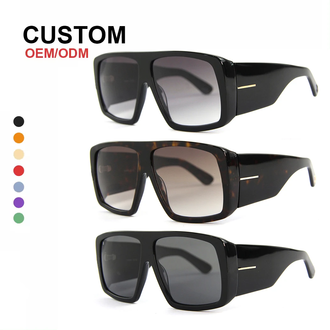 Винтажные Модные солнцезащитные очки в стиле ретро Mazuchelli высокого качества из толстого ацетата большой оправе и ацетатной негабаритные квадратные дизайнерские