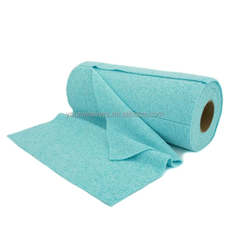 Wholesale 25x25cm Polyester Edgeless Micro Fiber Towel Rolls Car Cleaning  twisted loop Wash Detialing Microfiber Towel Roll