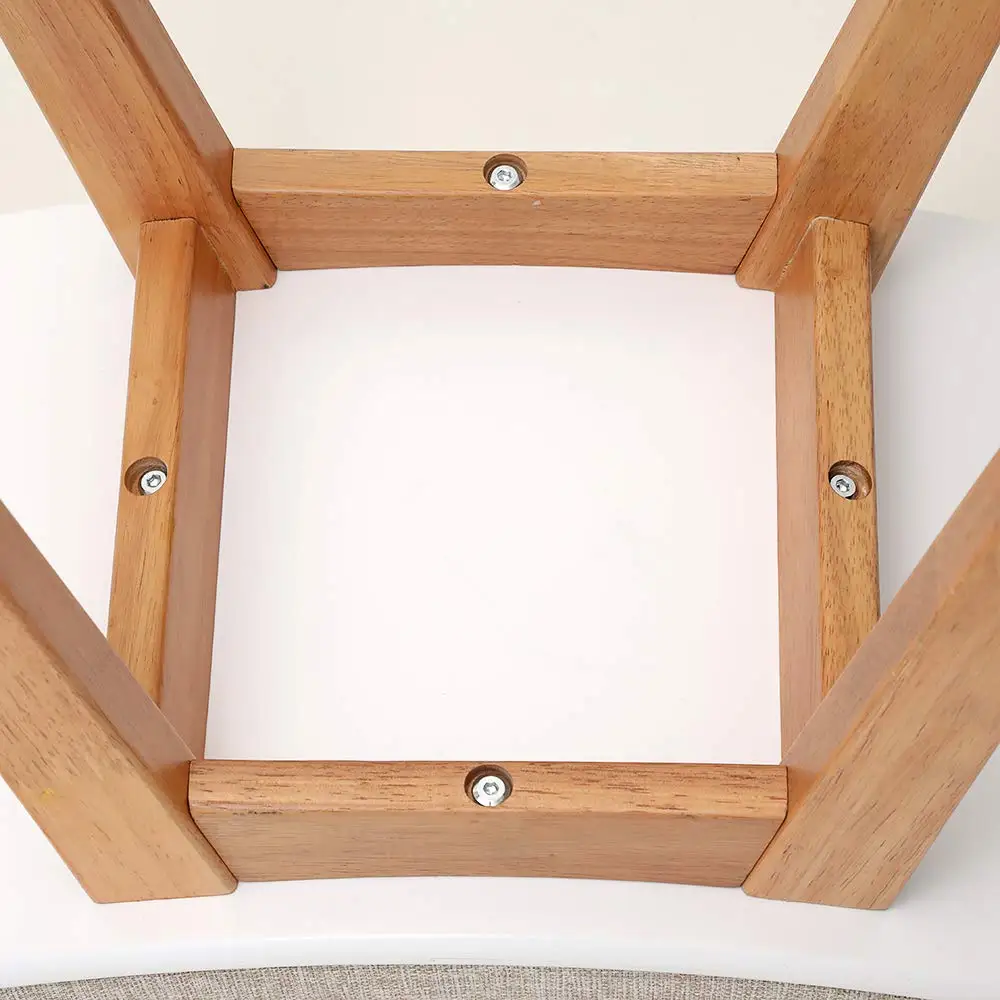 Hot Selling Wooden Piano Seat Vanity Stool with Rubberwood Legs