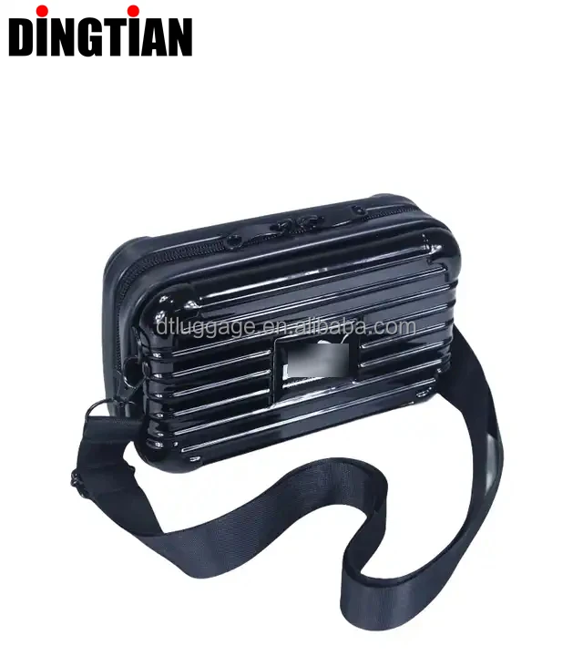 7inch Hard Case Customized Mini Suitcase Travel Case Portable ABS Luggage Bag Hand-Carry Cross-Shoulder Cosmetic Bag OEM Handbag