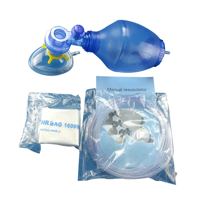Manual Demand Valve Neonatal Resuscitator Bag for Adult Children Infants Emergency Medical PVC Self-help Resuscitator Respirator