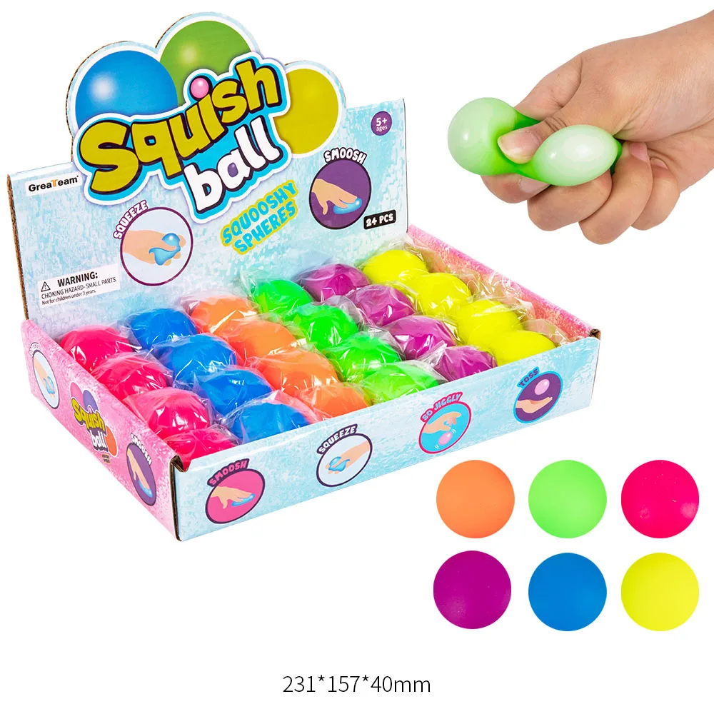 Best Selling  Colorful Ball Antistress Toys Squishy Toy Squeeze Relief Anti-stress Ball for Kids