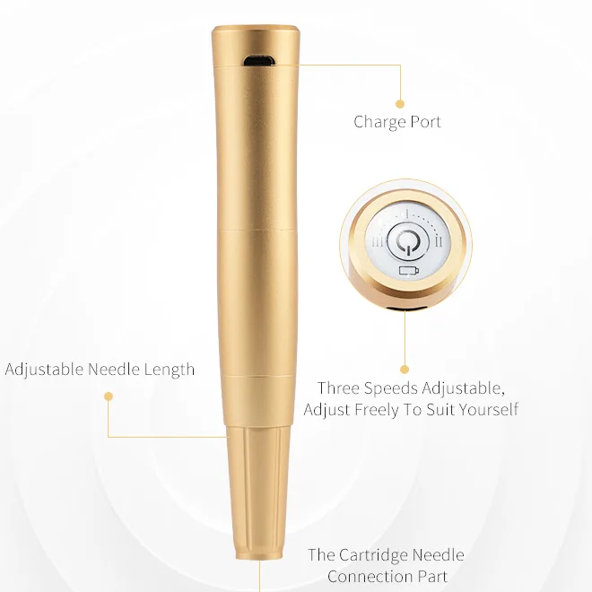 JiDragon Eyebrow Lip Eyeline Tattoo Permanent Makeup Machine Germany PMU Machine Wireless Permanent Makeup Machine