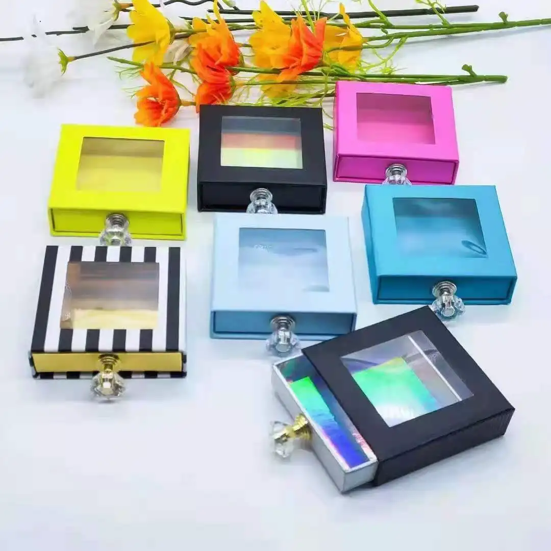 box False Eyelash Distributors Packaging Box Wholesale Handmade 3D Natural Soft silk Lashes With Case Vendor