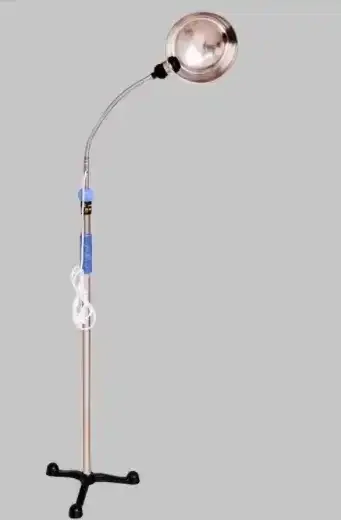 Hot selling hospital stainless steel mobile gooseneck reflector with wheel inspection light