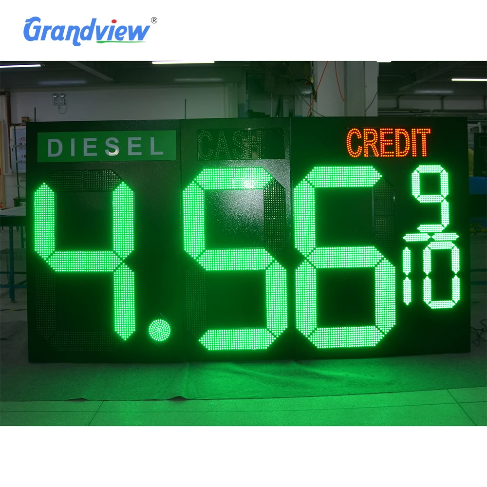 Retail Petrol station led light gas price sign display used equipment sign price for gas station price