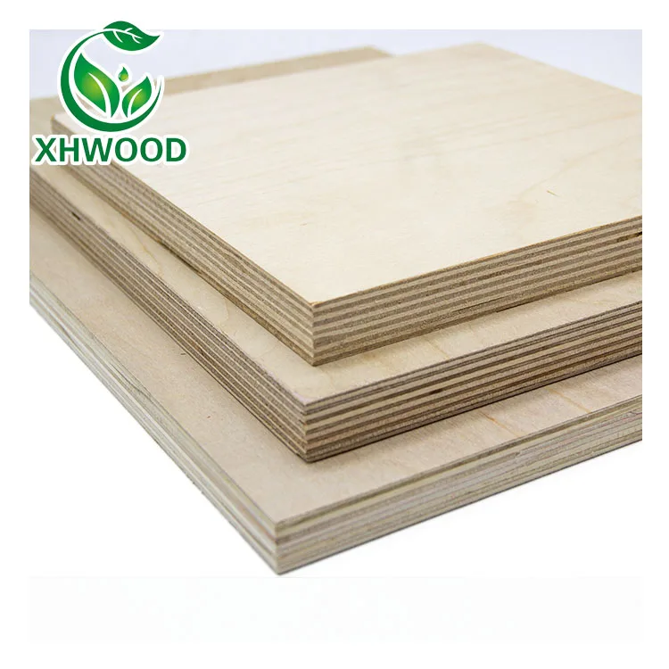 XHWOOD 18mm4*8ft High quality birch plywood panel for formwork with smooth surfaces Phenolic resin film waterproof coating