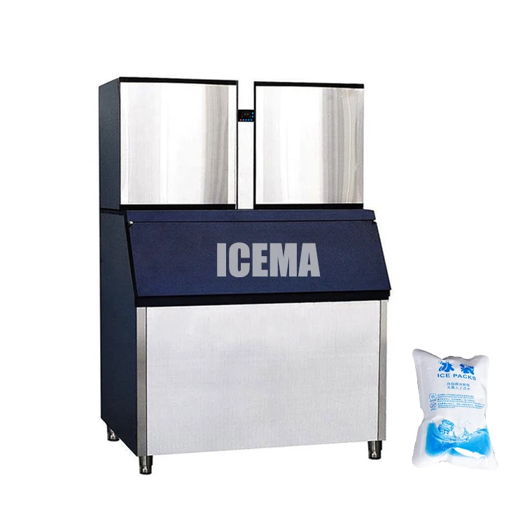 ICEMA Commercial 1Ton 1000kg/24h ice cube making machine
