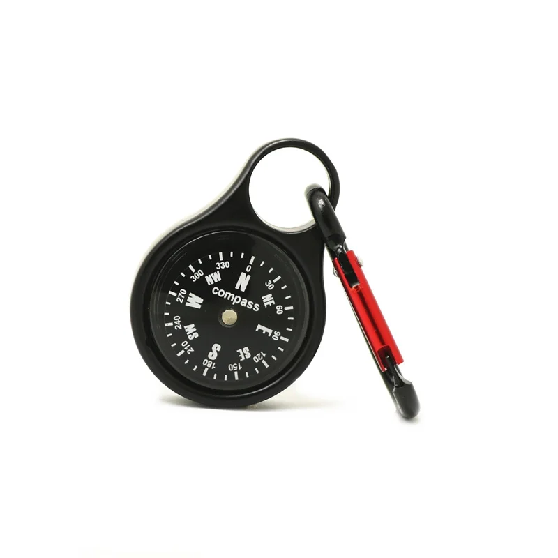 Outdoor Small Compass Zinc Alloy Buckle Compass Climbing Buckle Hook Quick Hanging Compass