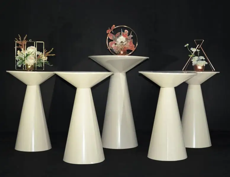 High Quality party supplies decorations A Set of 3 Wedding Pedestal Cake Plinths Table Stand