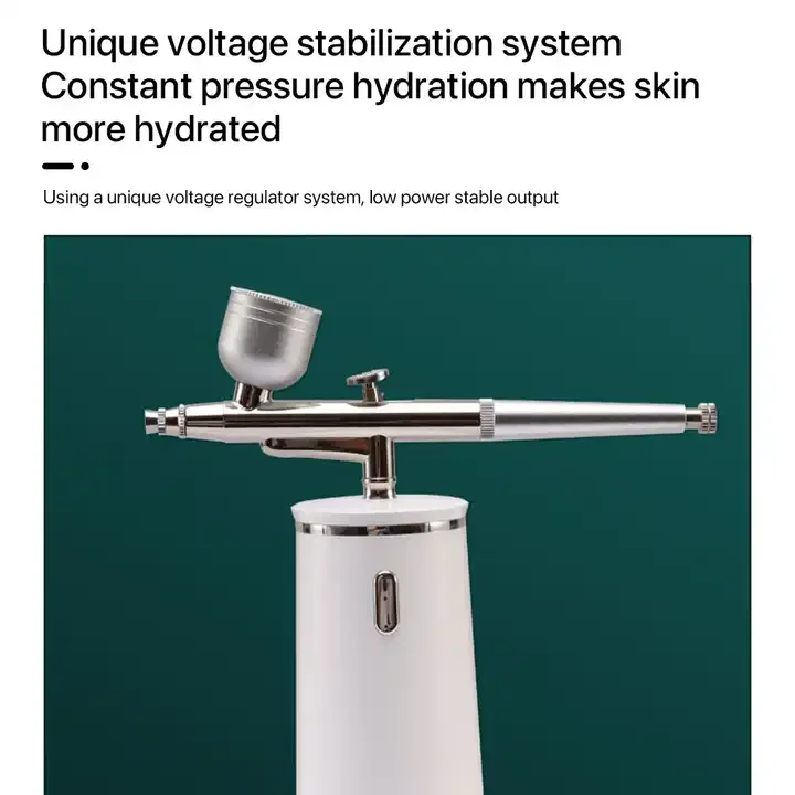 Portable Face Hydration Machine Oxygen Infusion Nano Mist Spray Gun for Skin Care Facial Body Moisturizing