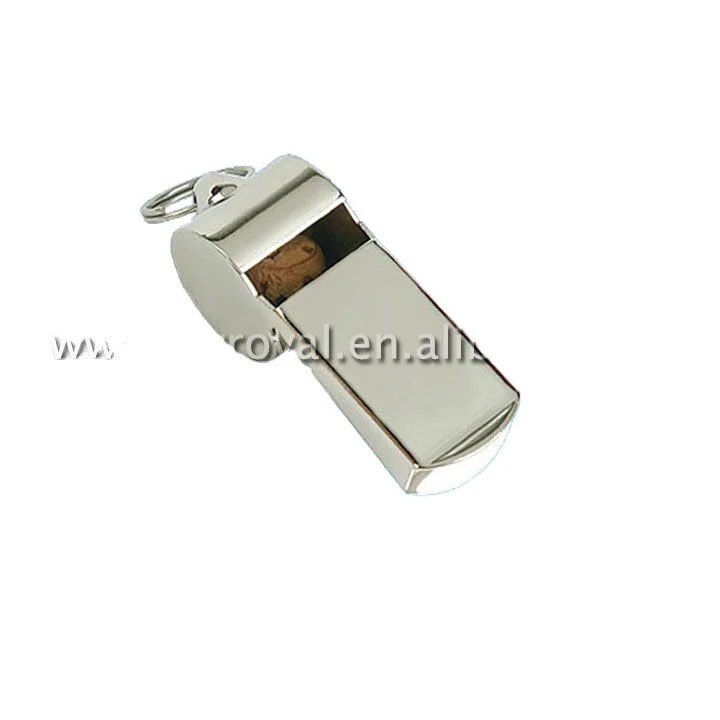 
Safety metal train whistle with necklace 