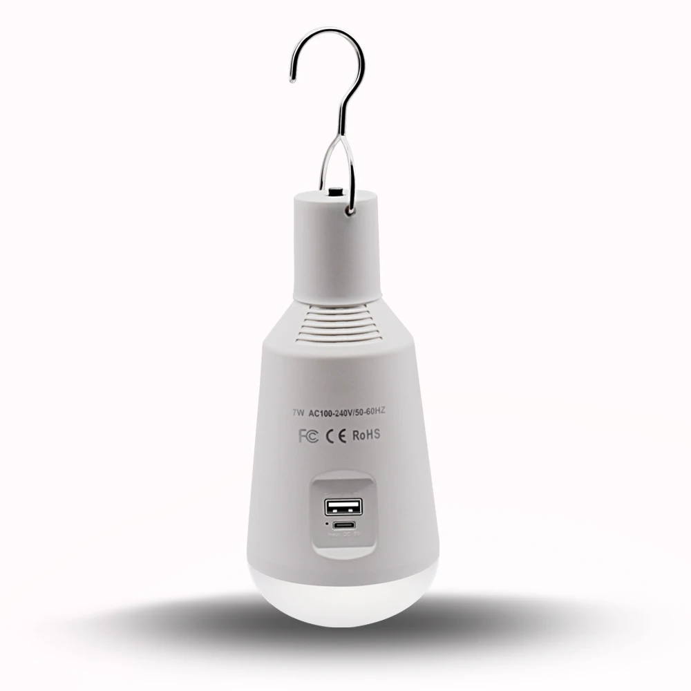 Portable Solar energy saving solar operated LED Bulb Lights Rechargeable Outdoor Camping Lamp Emergency Solar Bulb light led