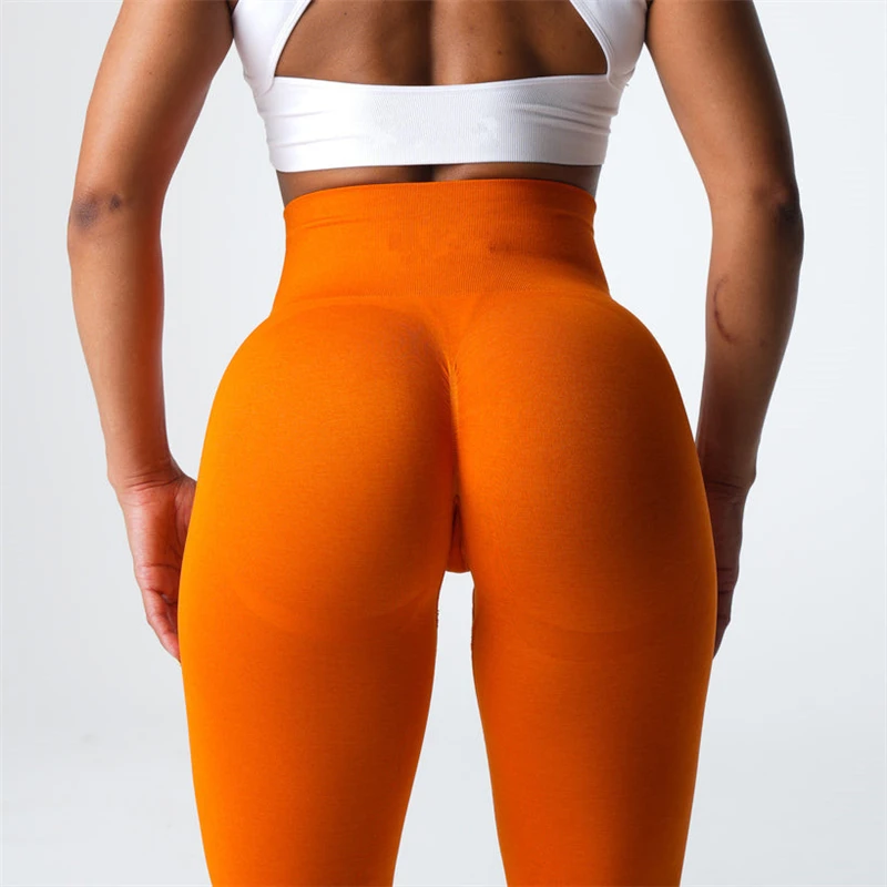 wholesale women bum scrunch leggings logo tad customize sports leggings push up gym polyamide elastane leggings