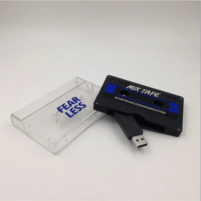 Custom Cassette Tape USB Flash Drive 1gb Bulk Cheap Thumb Drive Memory Stick For Computer/Laptop with Custom Logo