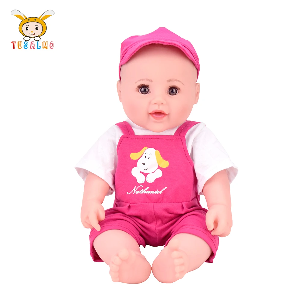 Wholesale Cute 19' Baby Dolls Handmade Lifelike Kids Toy Silicone Holiday Birthday Gift