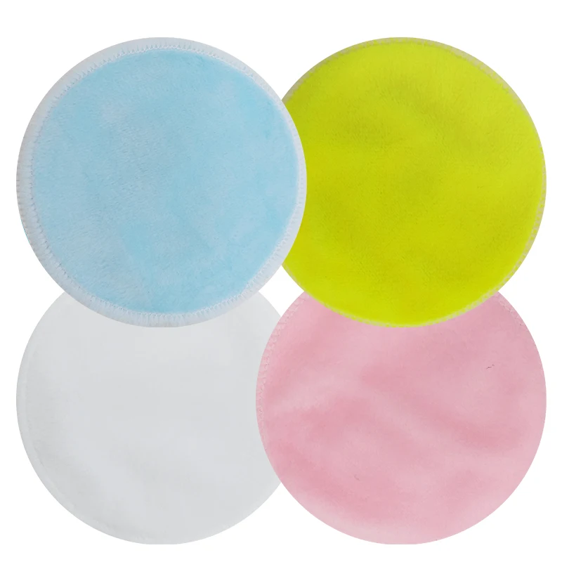 Reusable Facial Cleansing Pads 2-layer Bamboo Crystal Velvet Makeup Remover Pads