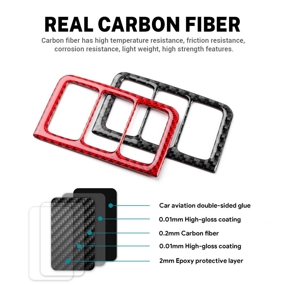 Real Soft Carbon Fiber Sticker for Acura ILX 2013-2022 Car Headlight Frame Accessories