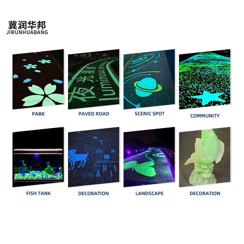 Glow in dark pebbles wholesale luminous stone for earrings interior decoration outdoor decoration