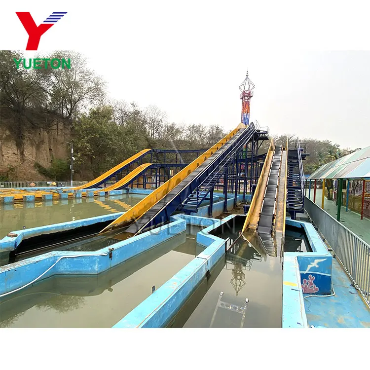 Carnival Games Amusement Park Water Roller Coaster Splash Log Flume Ride