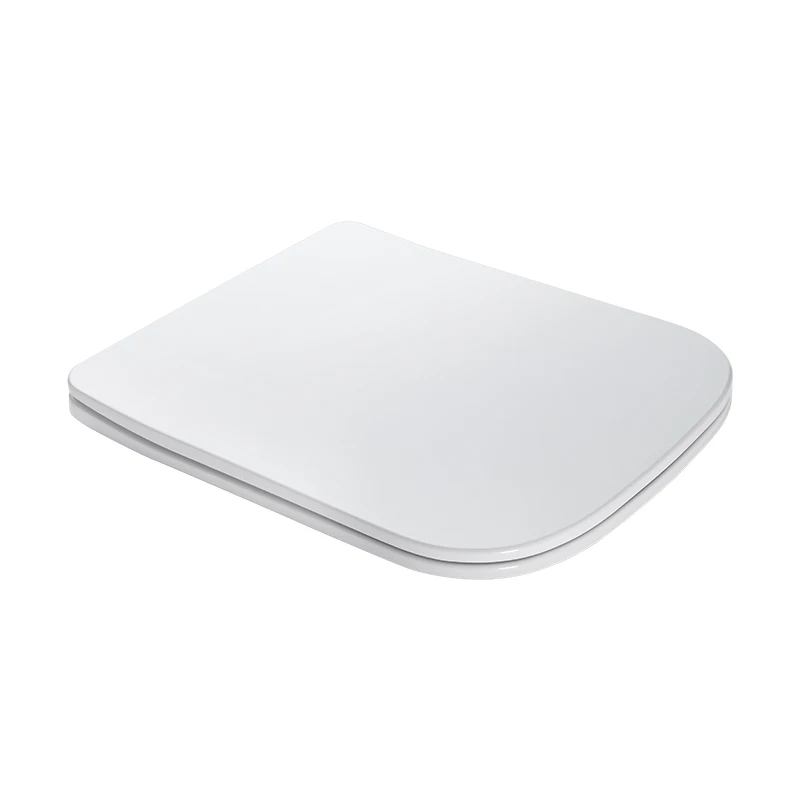 ANGEL Hot Sale Removable Personalize Bathroom Slow Soft Close Square Toilet Seat Cover With Easy Clean Uf Wc Toilet Cover Seat