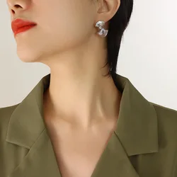 New Design 18K Gold Plated Geometric Stud Earring Fashion Jewelry Earrings Women