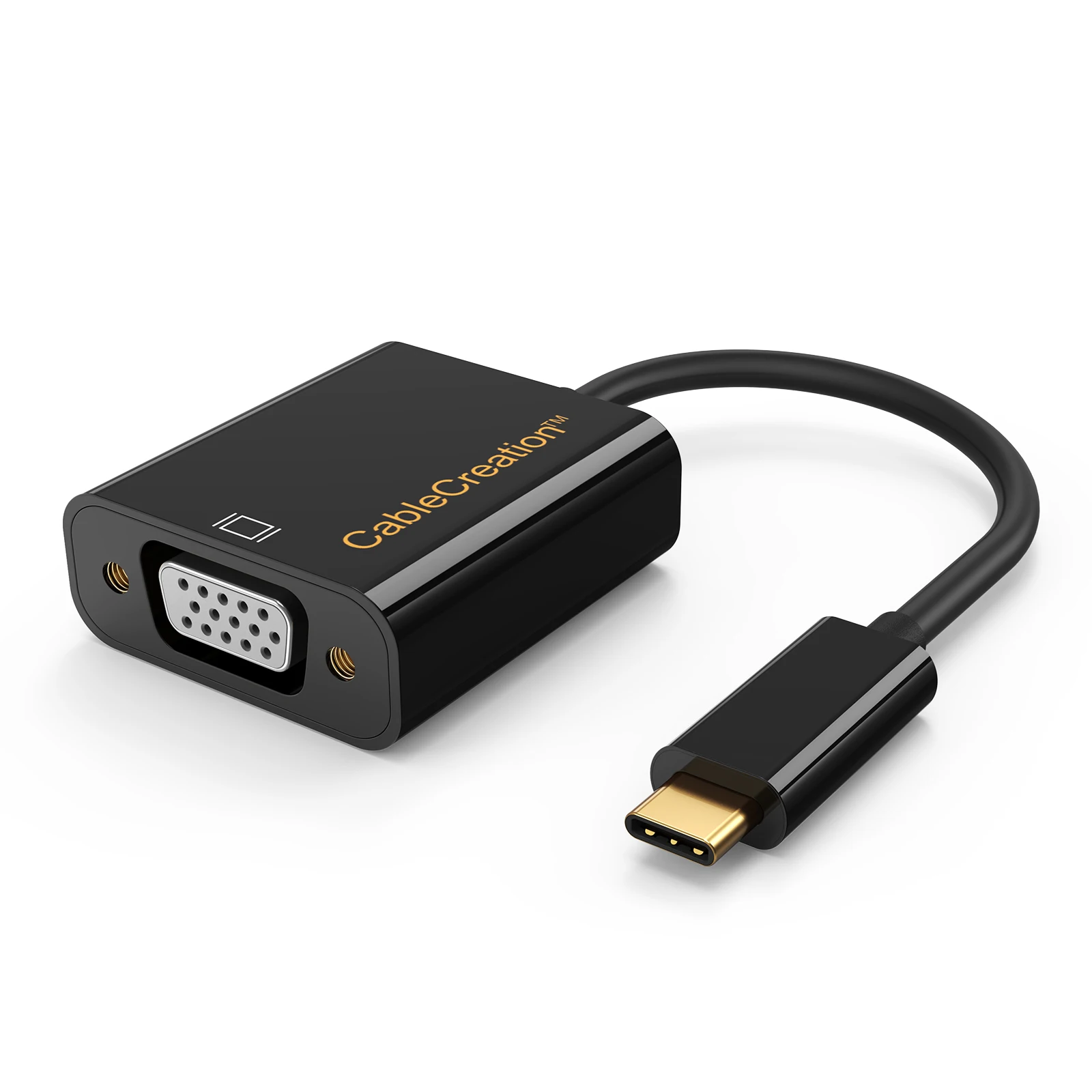 CableCreation 1080P Type USB C To VGA Video Converter Cable USB Type C to VGA Projection Adapter