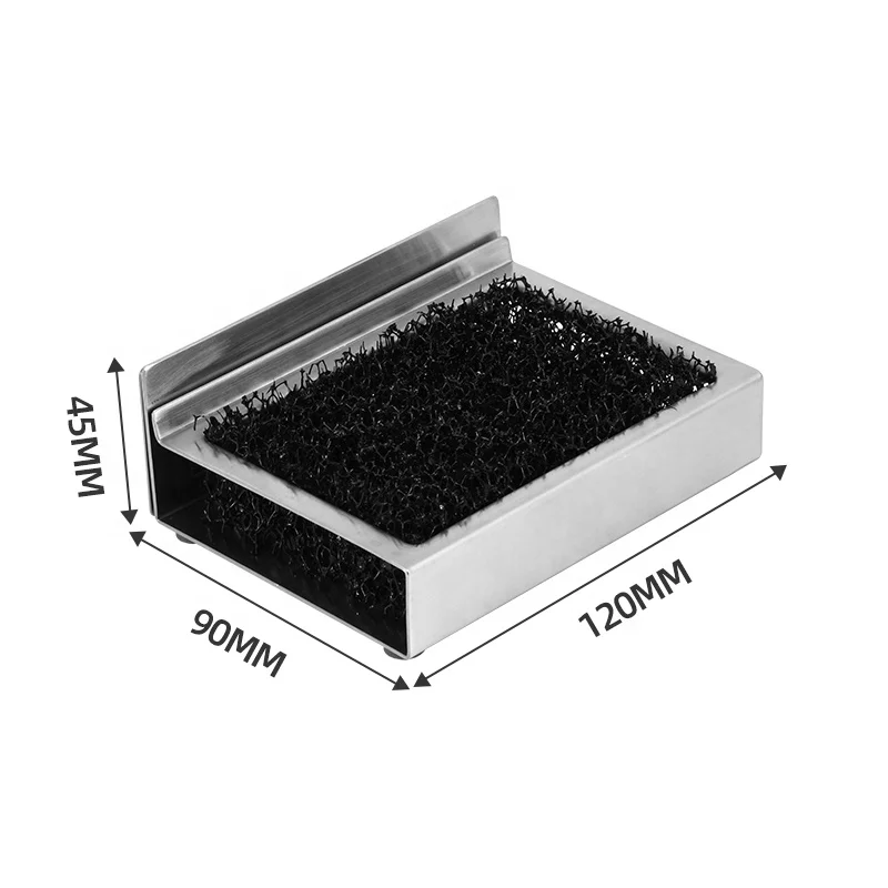 Customized Bathroom Sink Metal Soap Dish Holder Shower Hanging Self Adhesive Soap Drain Box