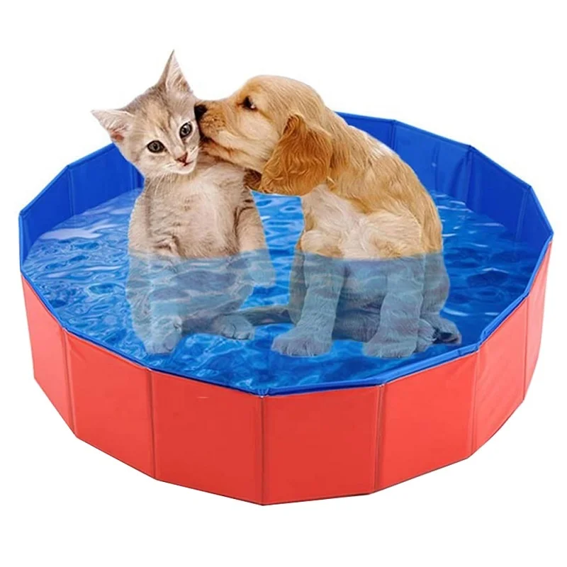  High Quality PVC Non-slip Foldable Pet Bath Dog Padding Pool for Cats