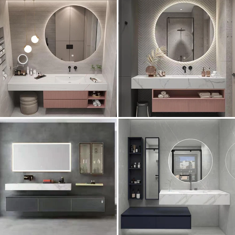 latest fashion bathroom vanity with exquisite handle
