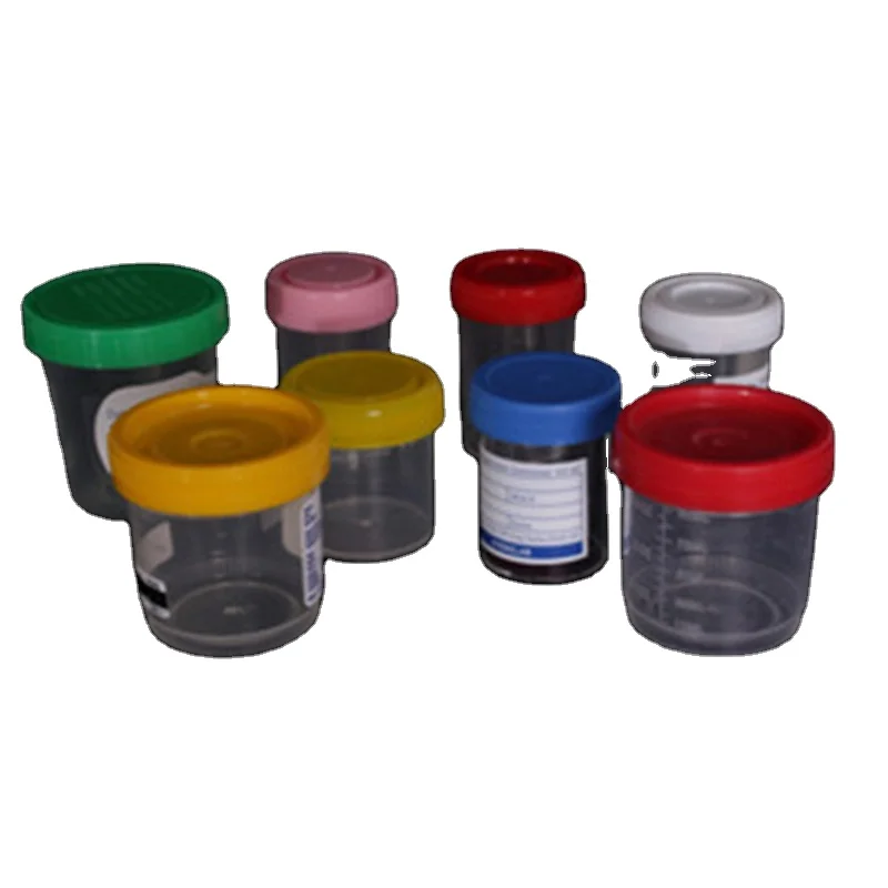 Пластиковый контейнер для образцов утилизации медицинской мочи и