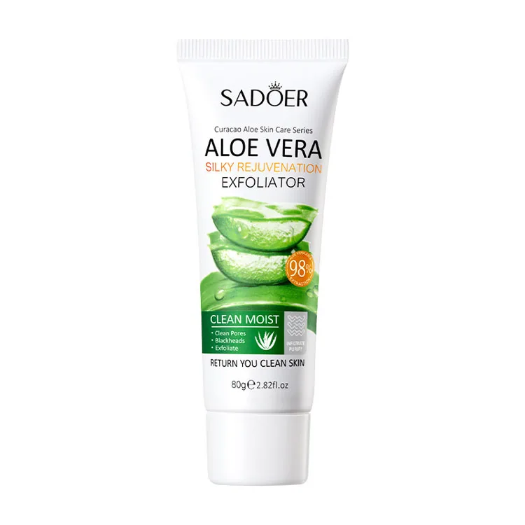 Silky Rejuvenation Exfoliator Aloe Vera Exfoliated dead skin Deeply cleaning skin Moisturizing Exfoliator