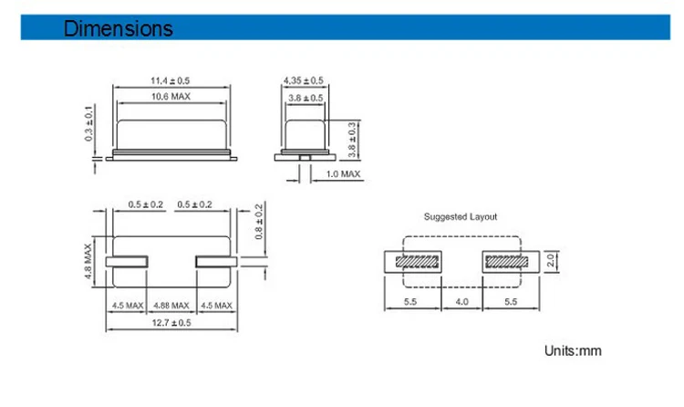 HC-49SMD 3.58MHZ passive crystal oscillator Full range of crystal oscillators