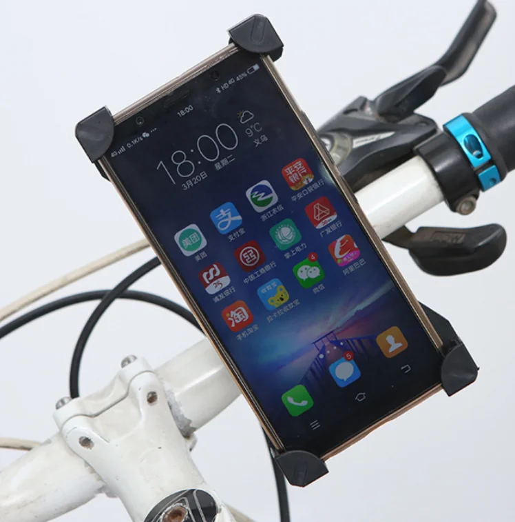 Universal Bicycle Phone Holder Motorcycle Mobile Cellphone Holder Bike Handlebar Clip Stand GPS Mount Bracket