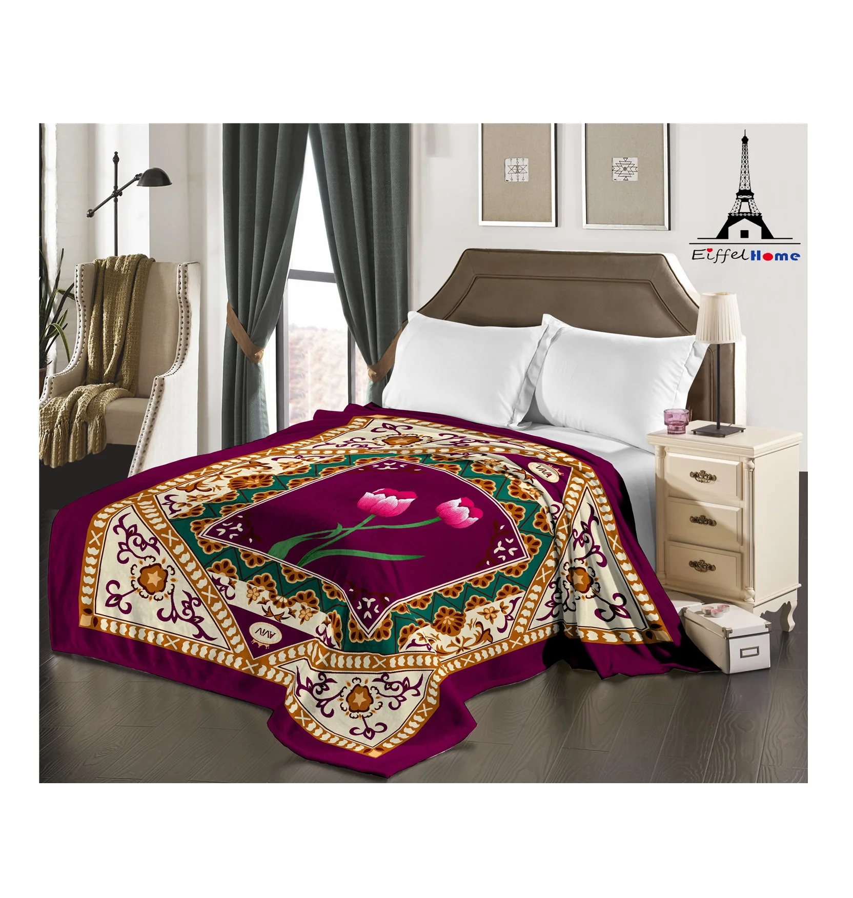 Супермягкое вязаное утяжеленное одеяло из 100% полиэстера 2 слоя 4 0 кг