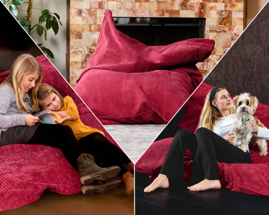 Comfortable  FAT Sitzsack  Large Big Bean Bag Chair Soft Corduroy XXL Cushion Bean Bag Huge Beanbag Sofas for House Decoration