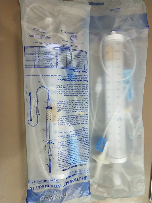 Factory Direct Disposable 100ml 150ml Pediatric Iv Giving Infusion Set With Burette