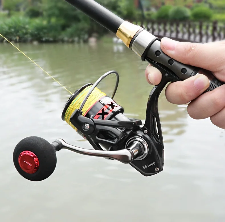Metal Saltwater Fishing Reel 2000-7000 Fishing Tackle For Carp Double Loading Spinning Fishing Reels Molinete