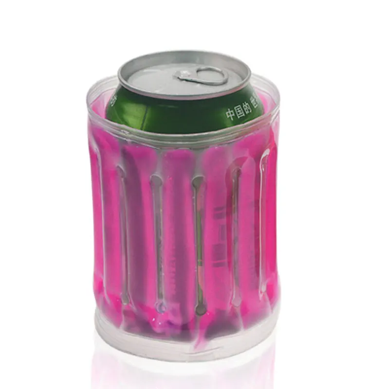 MSDS Approved Xiamen Custom Ice gel pack PVC Can bottle wine cooler bag