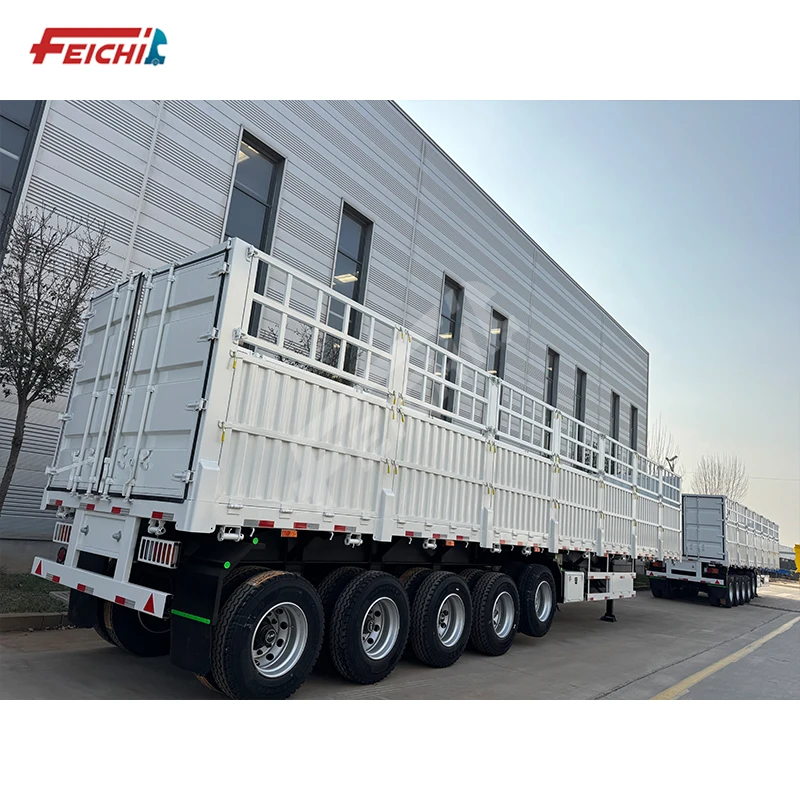 High quality SAUDI ARABIA 5 AXIS First axle lift transport 100 tons of fence plate semi trailer factory provide for sale