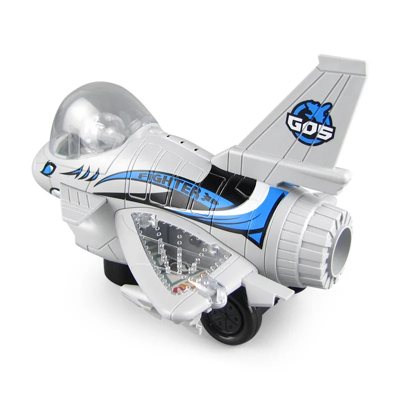 Electric spray shark eagle fighter universal toy smoke plane battery operated light and music