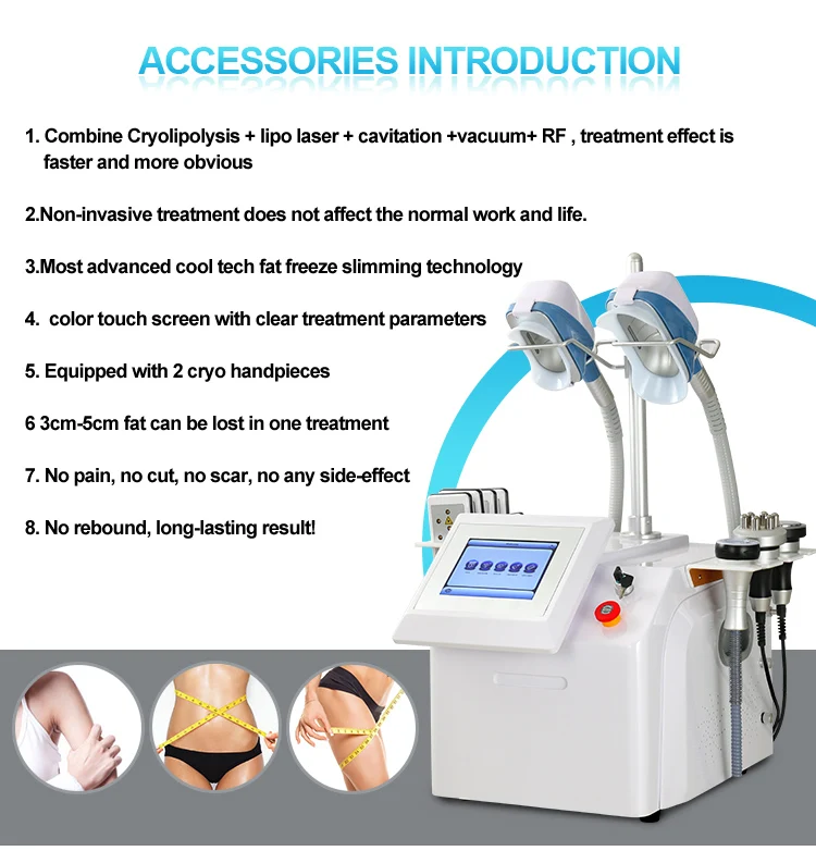 Cryo lipo slimming freezing fat cell slimming machine dissolving freeze burning