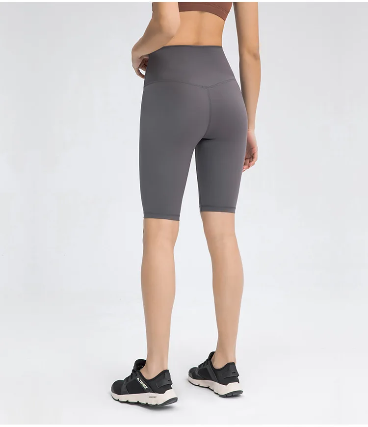 Athletic streetwear tights nylon spandex women fitness shorts