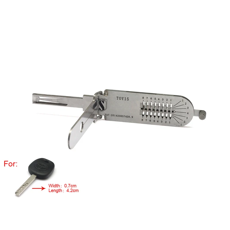 Super Auto Tools TOY15 for Toyota Cars Decoder and Pick Similar As LISHI China Supplies Locksmith  Lock Pick