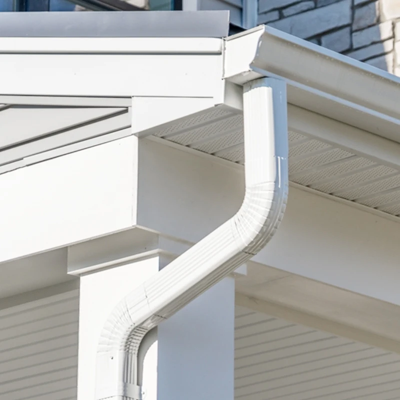 Low Price Factory aluminium Gutter Elbows White Gutter Elbows 75 degrees Gutter Elbows
