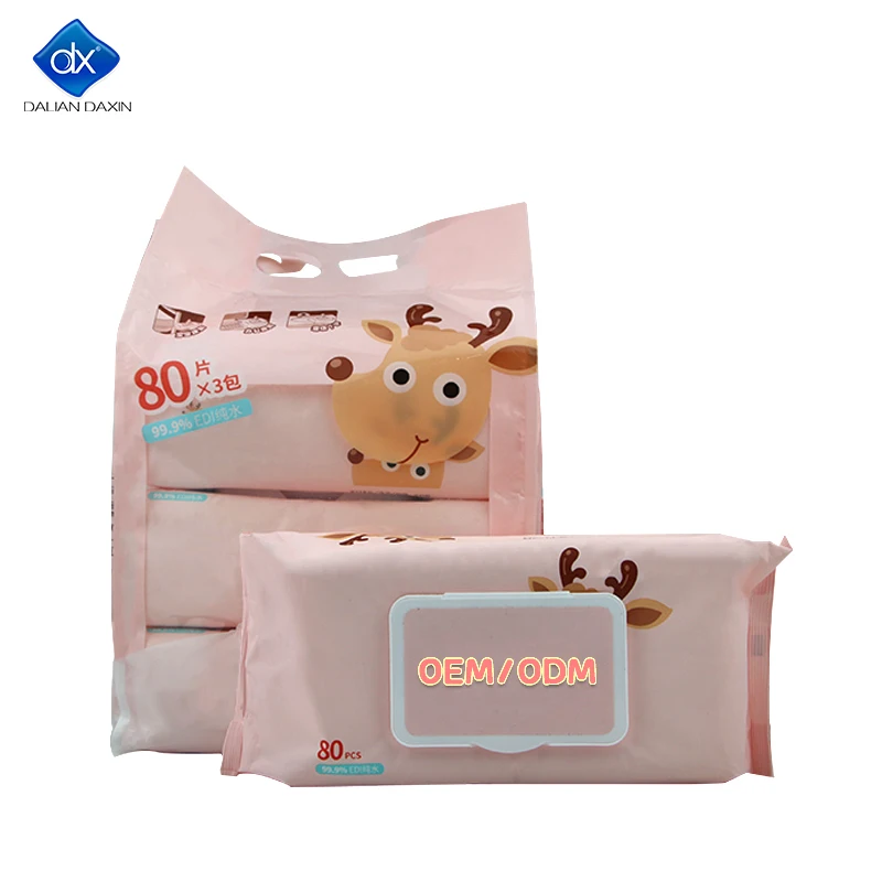 Promotion Seasonal Cotton Baby Wipes Single Pack Wet Industrial Wet Wipes
