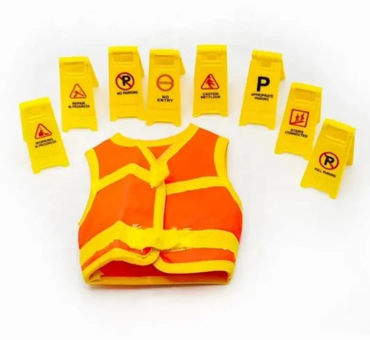 1/6 BJD Dolls Jacket Construction Worker Safety Vest for Dolls M3802