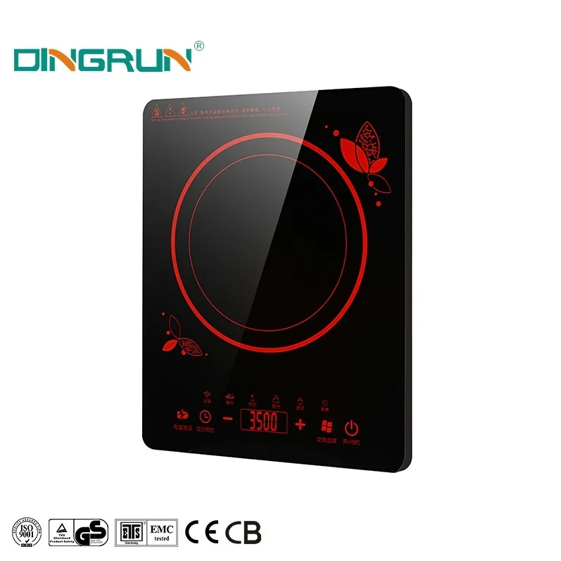 Китайский поставщик, индукционная плита 2000 Вт, Индукционная электрическая плита с одной пластиной