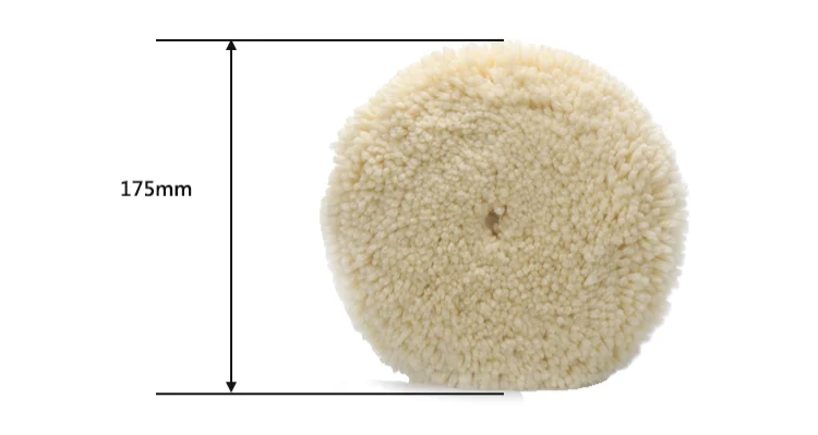 Good Quality And Low Price wholesale cheap 7 inch white wool polishing pads single side wool buffing pads for cars polishing